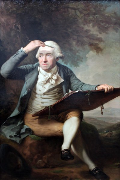 Portrait of Adrian Zingg by Anton Graff